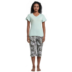 Women's Pajama Set Blend of Cotton and Modal Printed Design