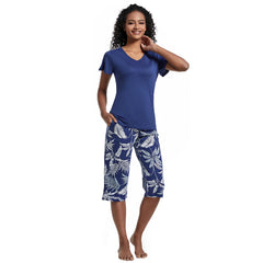 Women's Pajama Set Blend of Cotton and Modal Printed Design