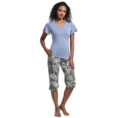 Women's Pajama Set Blend of Cotton and Modal Printed Design