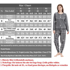 Lightweight Plaid Women's Pajama Set Joggers Pure Cotton